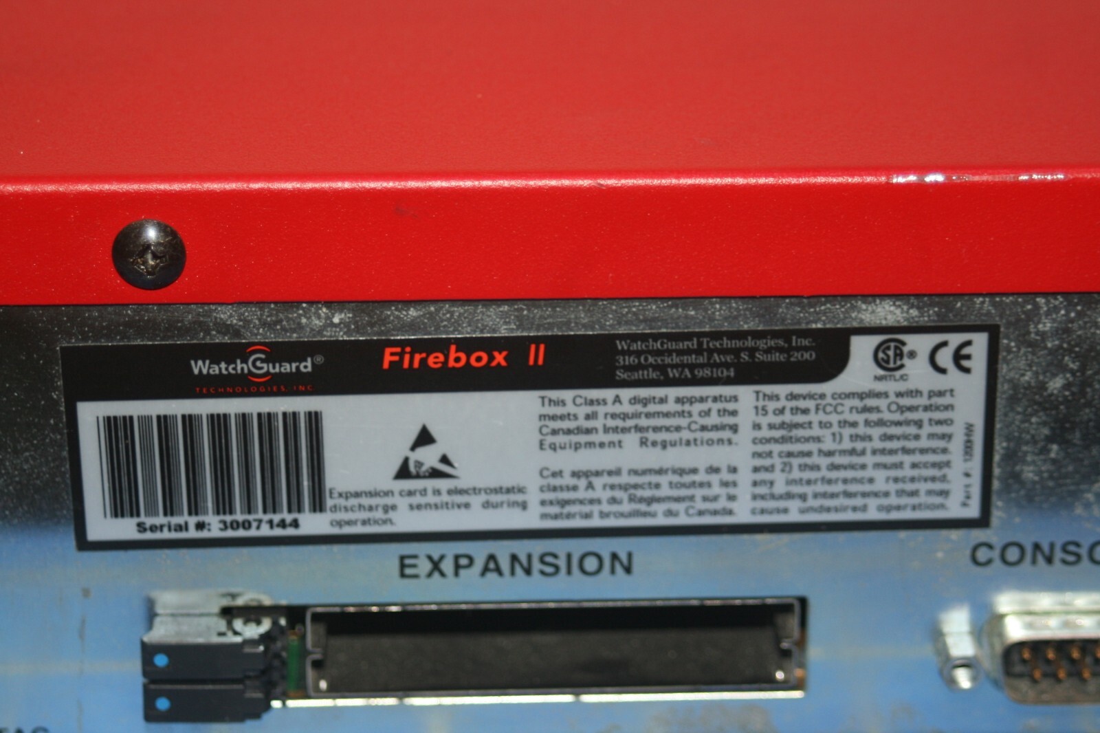 Watch Guard Firebox II Firebox 2 1200HW Network Firewall System