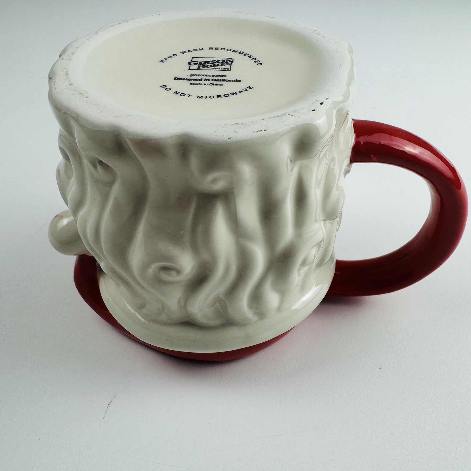 Gibson Pottery Santa 3D Coffee Mug Cup