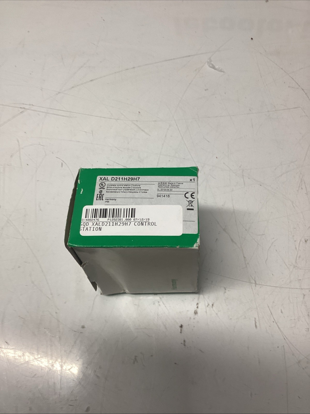 HOUSTON STOCK SQD XALD211H29H7 PUSH BUTTON CONTROL STATION R-532