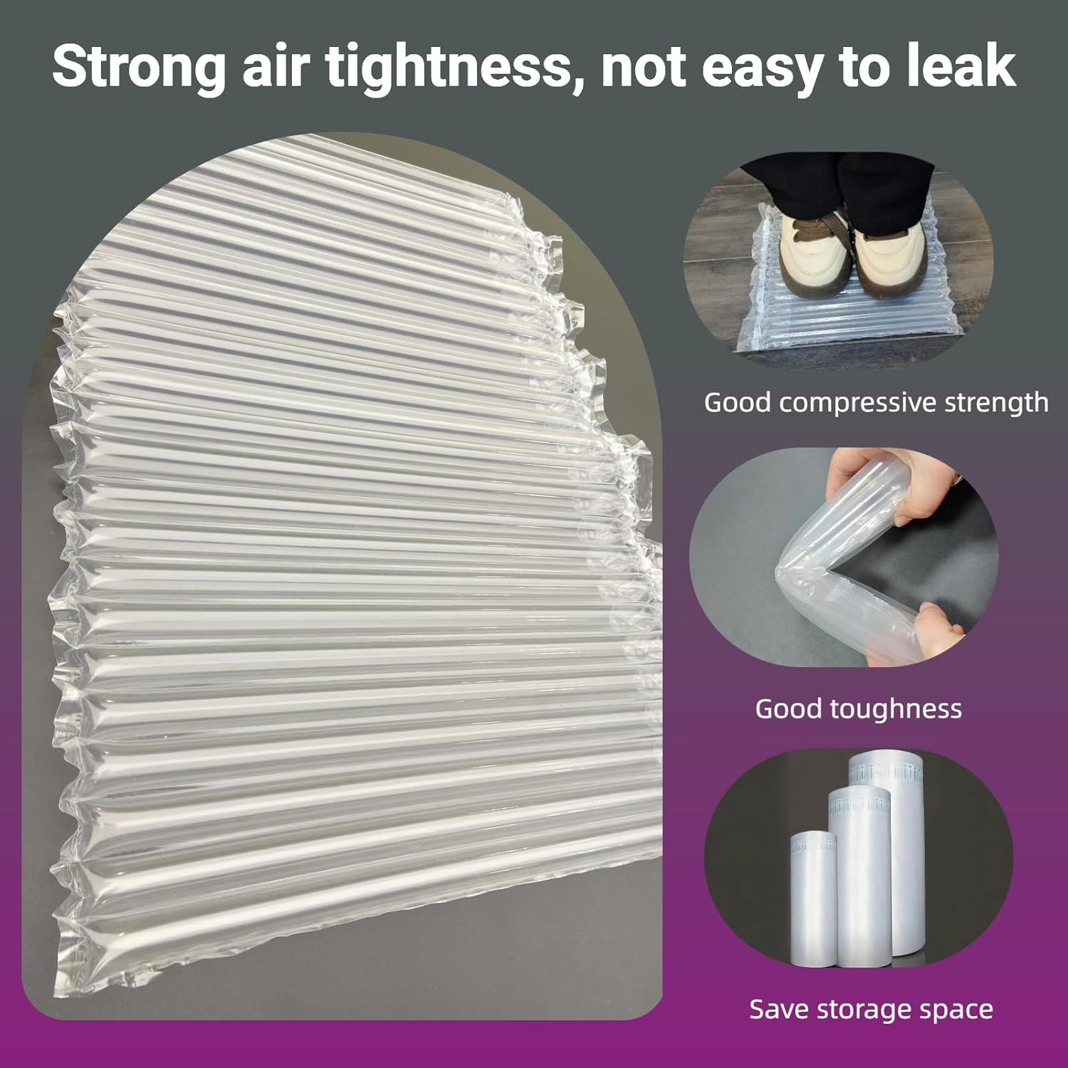 Large Bubble Cushion Wrap for Packing Fragile Items Inflatable Air Pillows for S