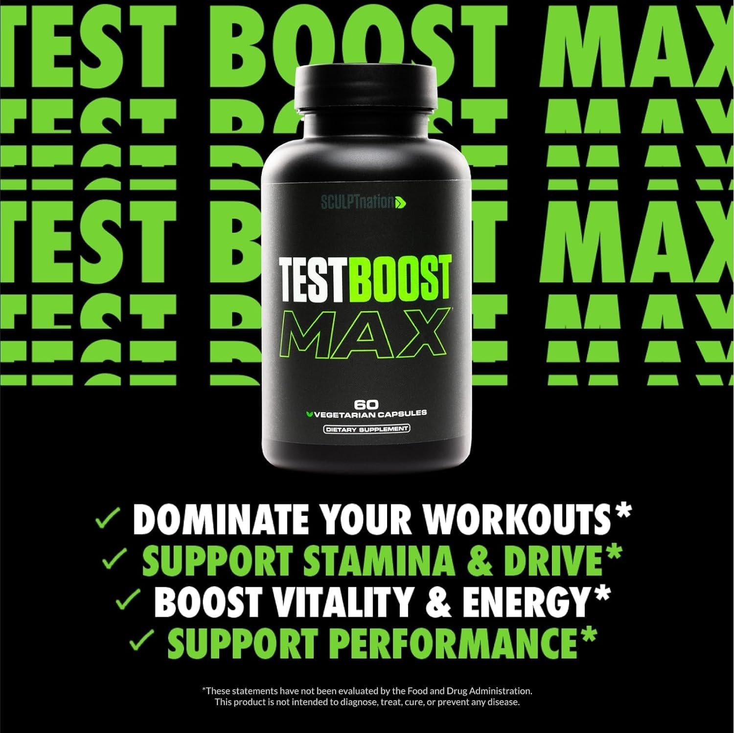 TestBoost Max by SculptNation – 60 Capsules | Exp 02/28/2027