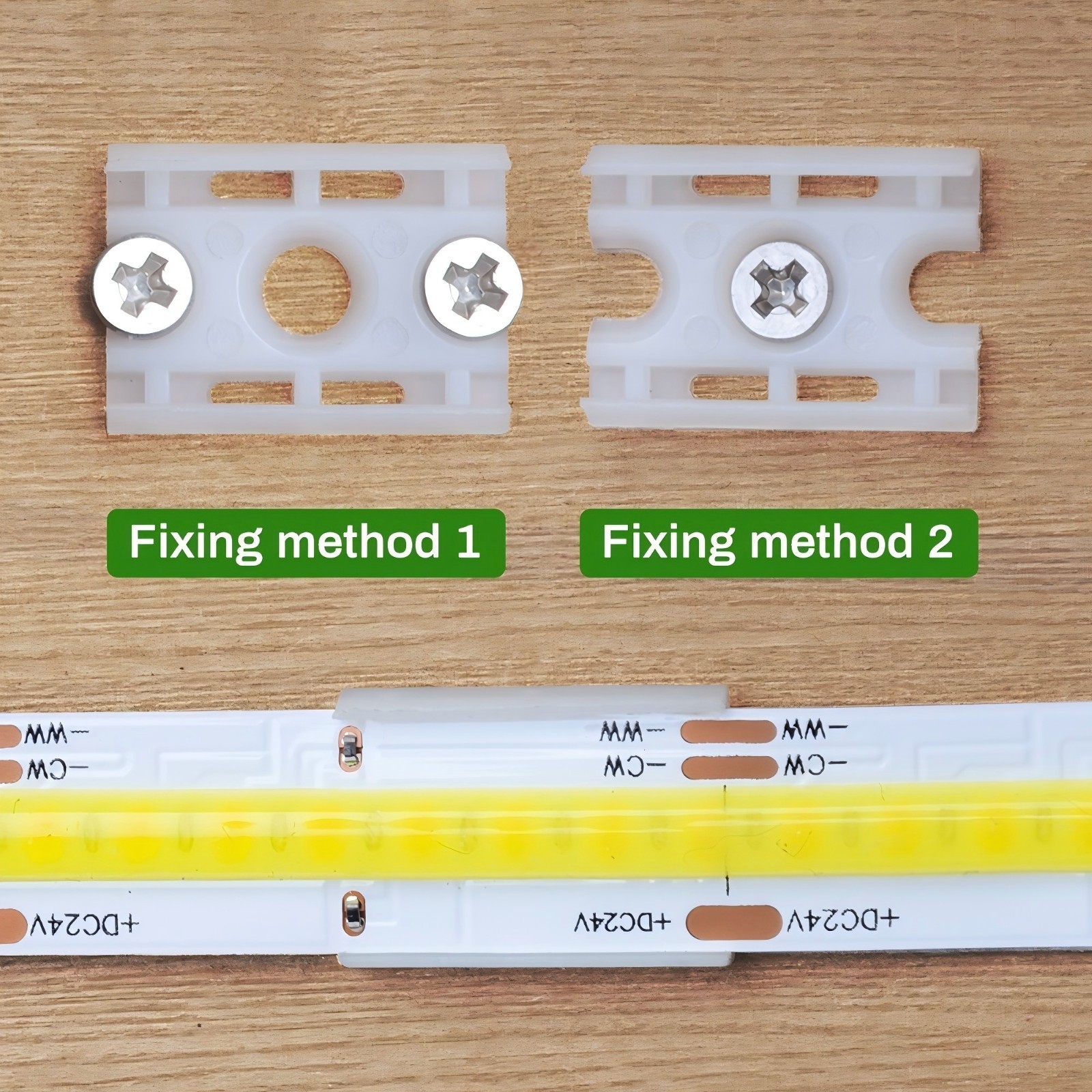 LED Strips Fixing Clips / Tape Light Holder-10PK