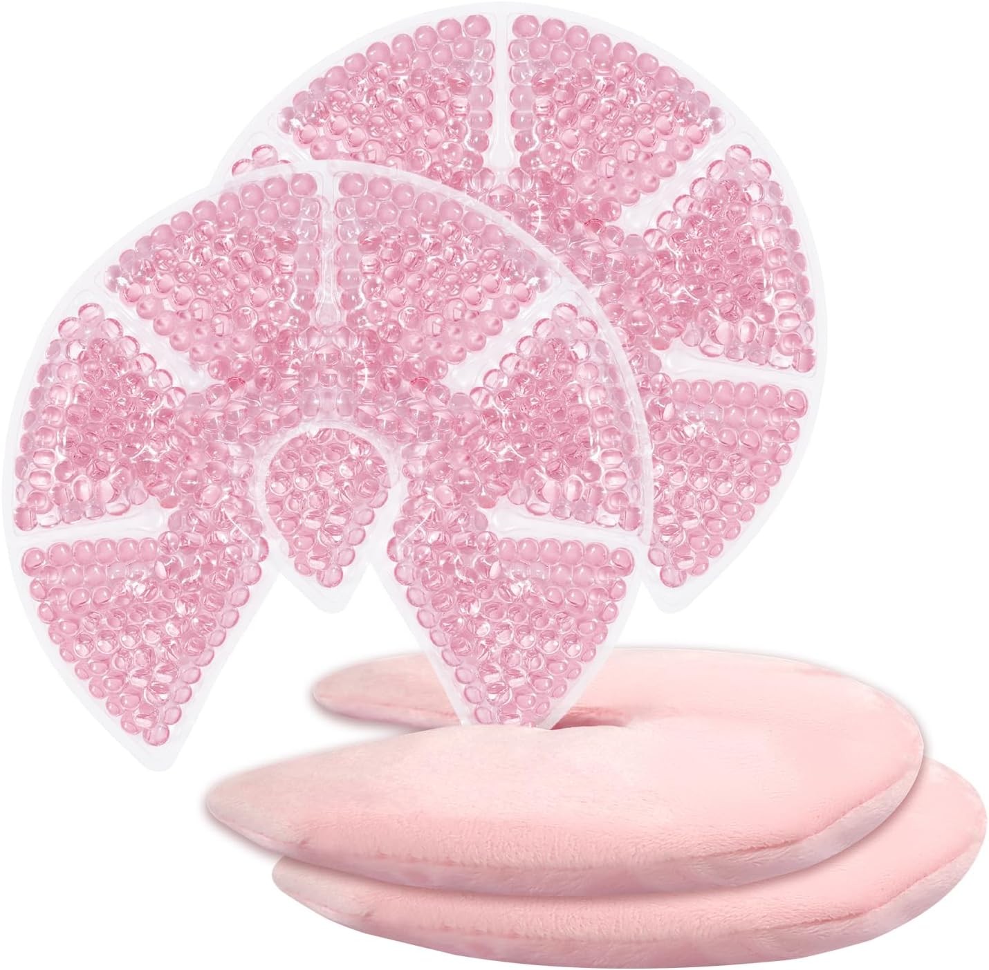Hot/Cold Breast Gel Ice Packs Breast Cooling/Heat Pads Relief for Breastfeeding,