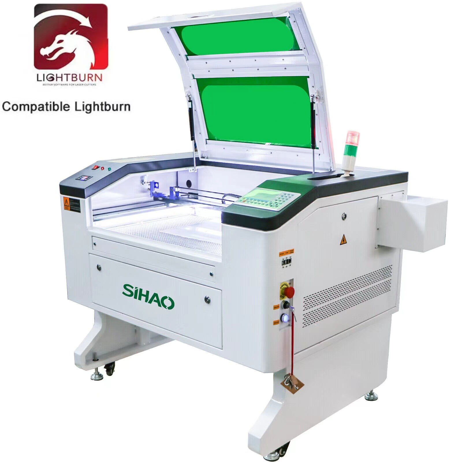 SIHAO 100W CO2 Laser Engraver Cutter Cutting Engraving Machines Digital Control