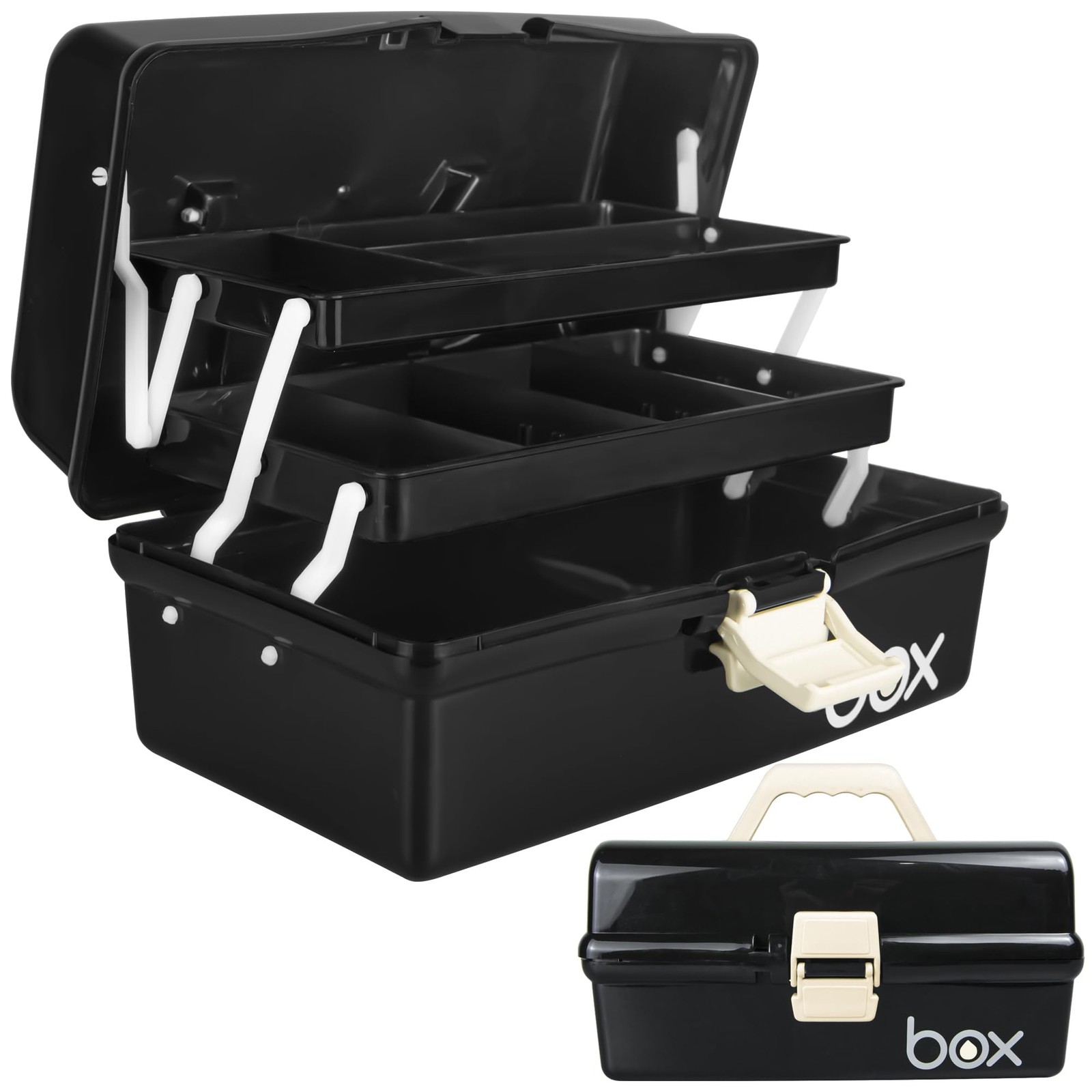 TERGOO 12in Three-Layer Multipurpose 12 inches x 7 x 6 inches, Black