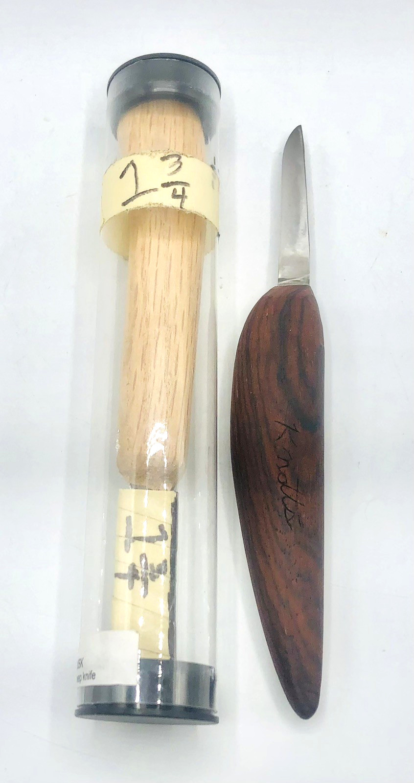Lot 2 WOOD CARVING KNIFE SET WOODCARVING KNIVES CUSTOM Rare Whittling Blade Duck