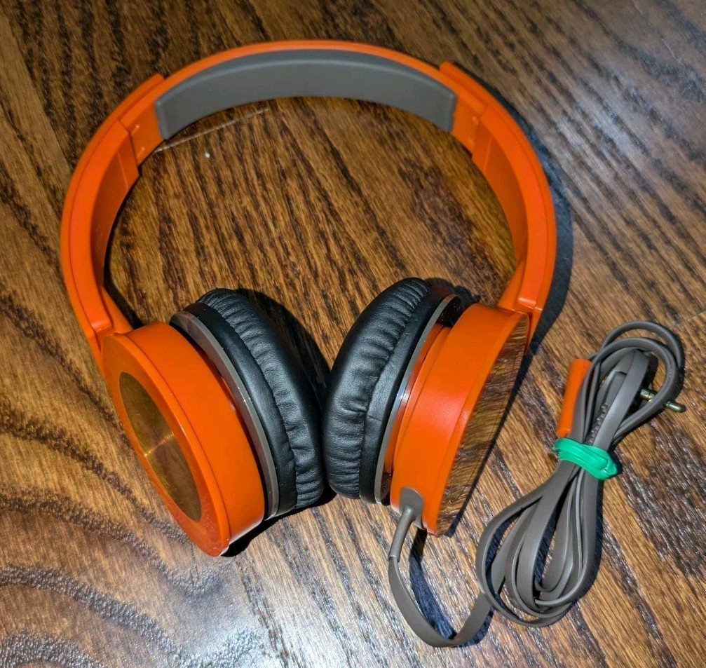 Panasonic RP-HXS400 Headphones Sound Rush Plus Orange Foldable Noise Cancelling