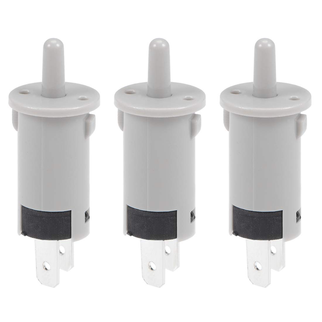 uxcell Refrigerator Door Light Switch 10mm Momentary Fridge 3Qty, Grey