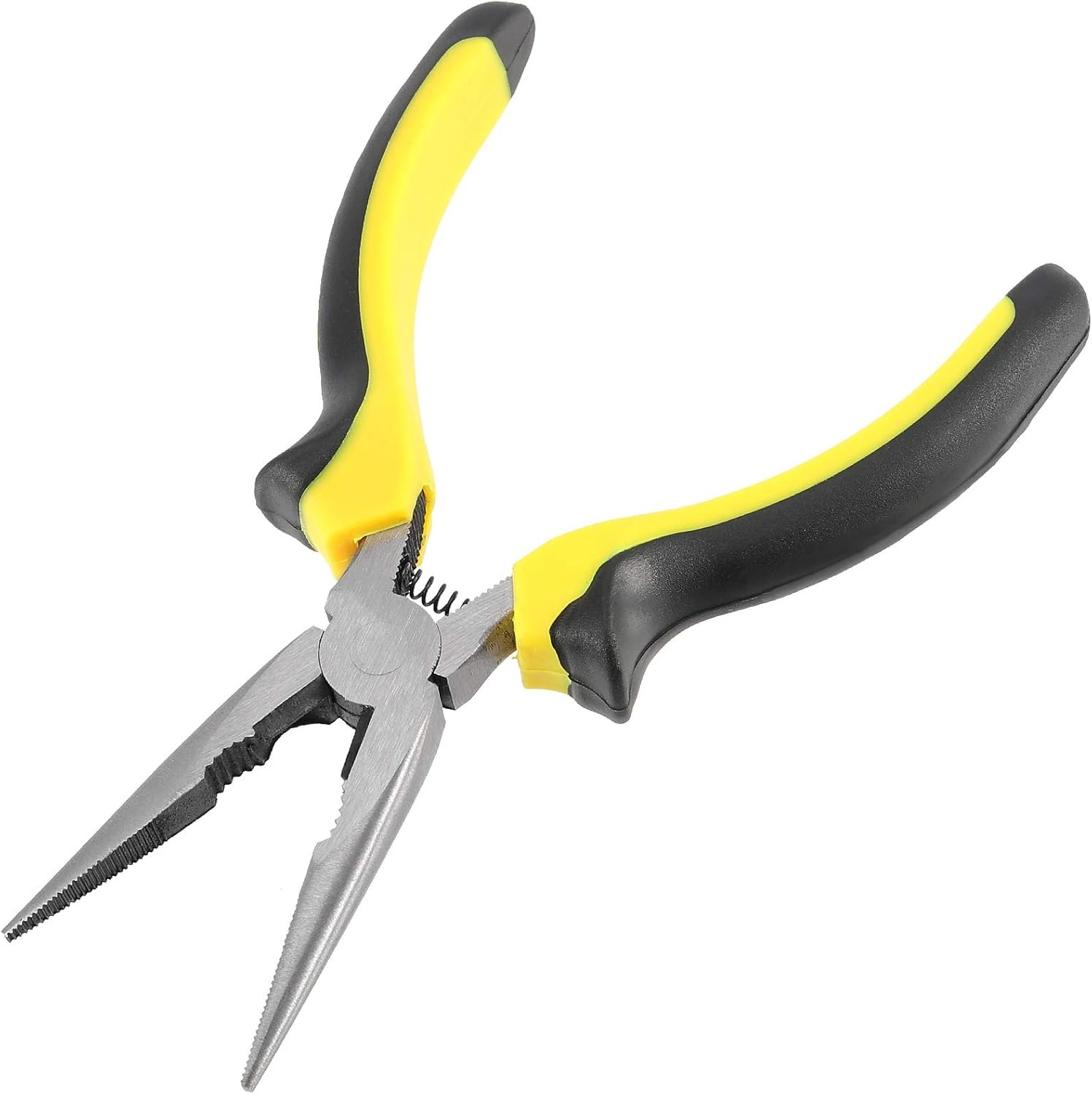 12 Pack 6 Inches Needle Nose Pliers with Wire Cutter and Spring, Black