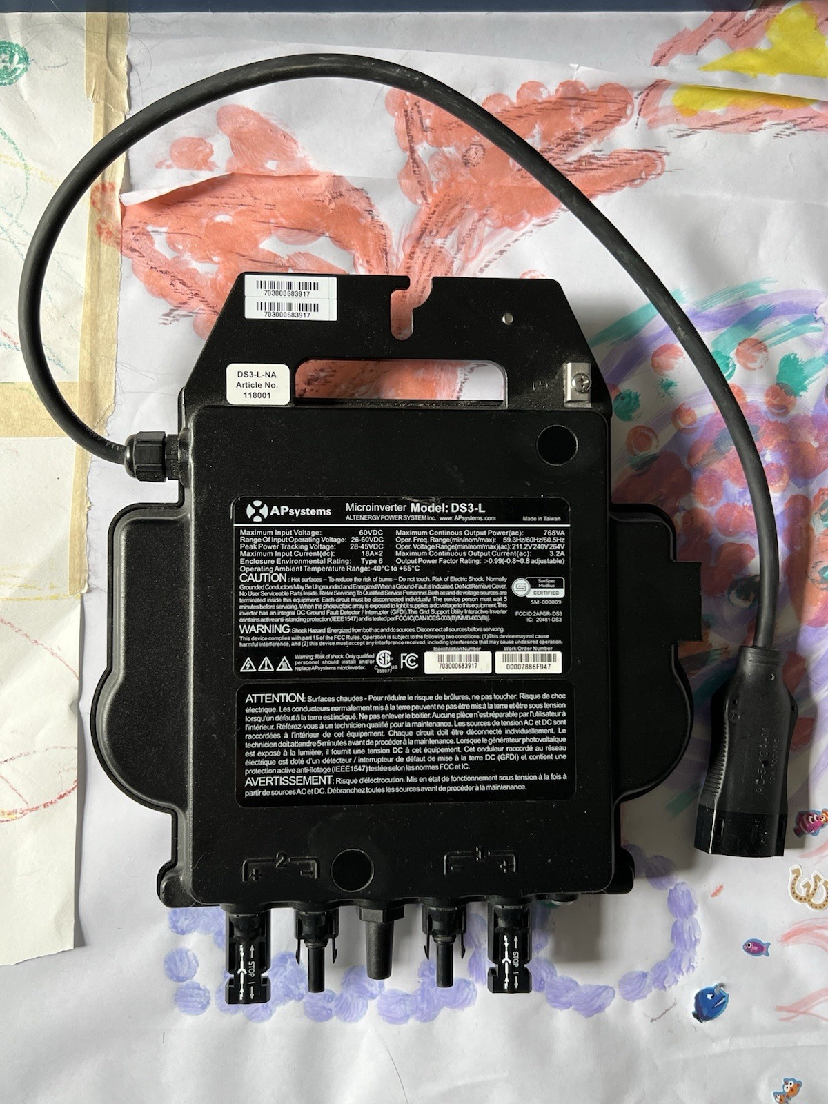APsystems DS3-L Dual Microinverter Never Used!!