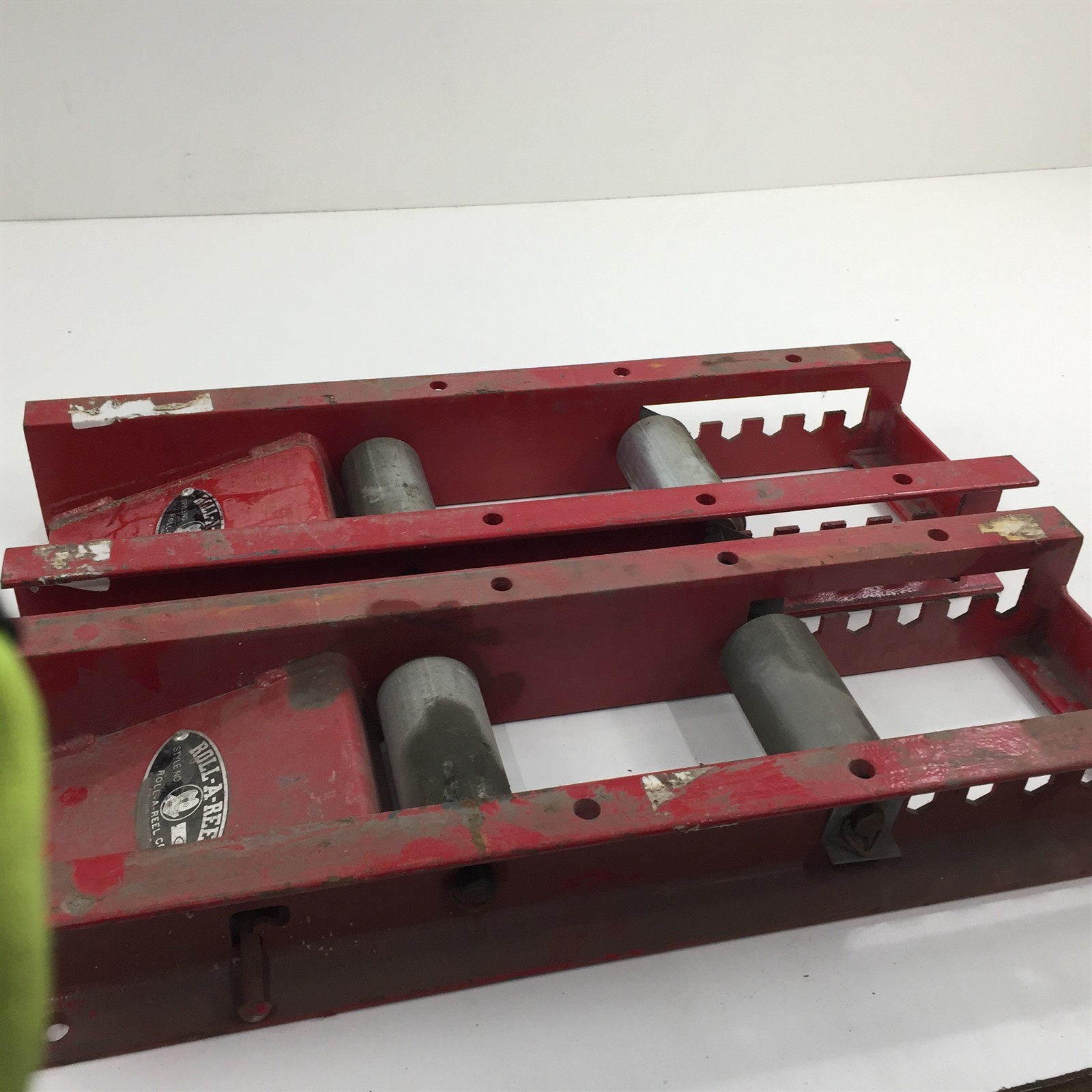 (1) Roll-A-Reel Style C Reel Roller 28" Length 3000lb Capacity
