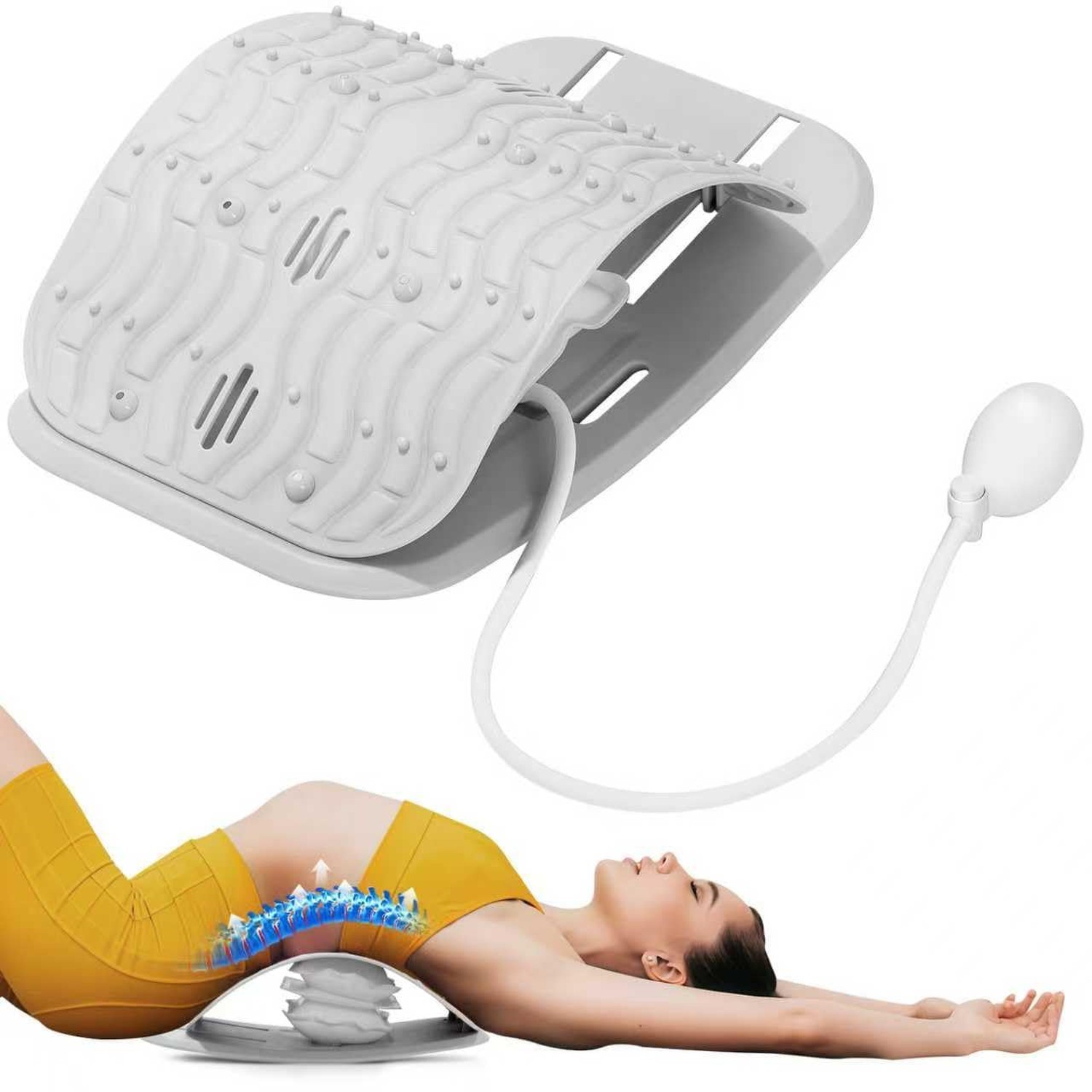 Back Stretcher for Lower Back Pain Relief, Lumbar Support Board | Adjustable ...