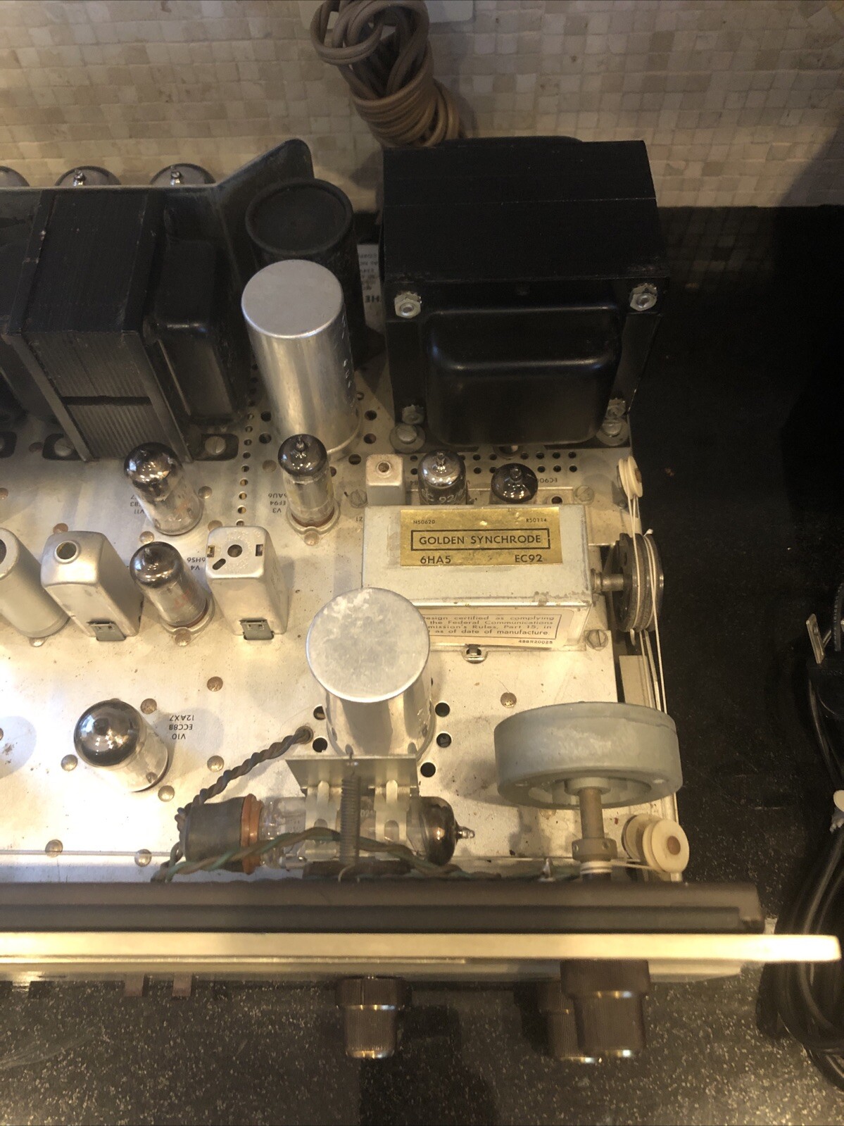 FISHER 400 FM Multiplex Tube Receiver Amplifier Perfect Working Condition #37648