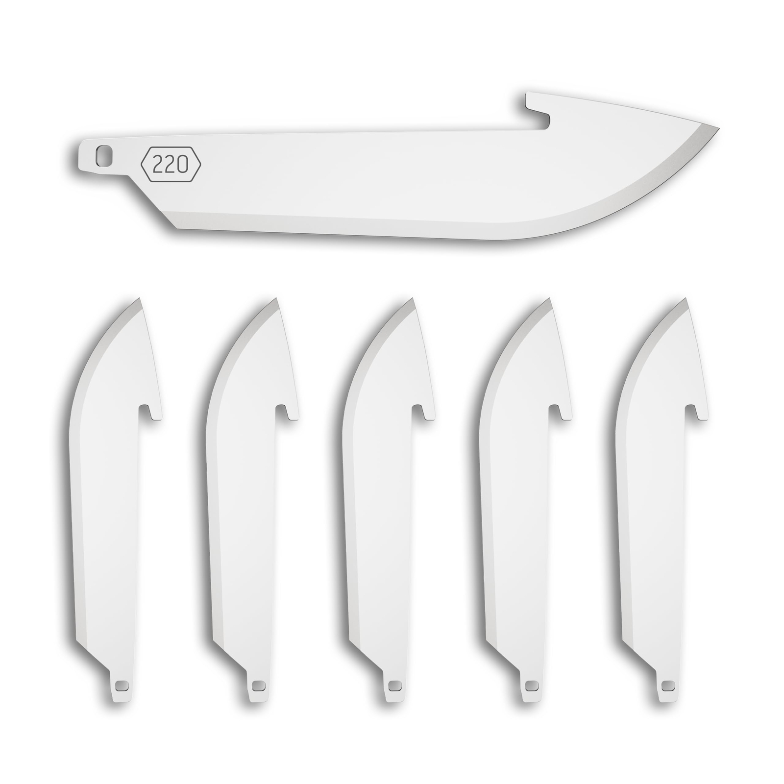 Outdoor Edge 2.2" Drop-Point Blade Pack (6 Blades), Compatibility Blade Code 220