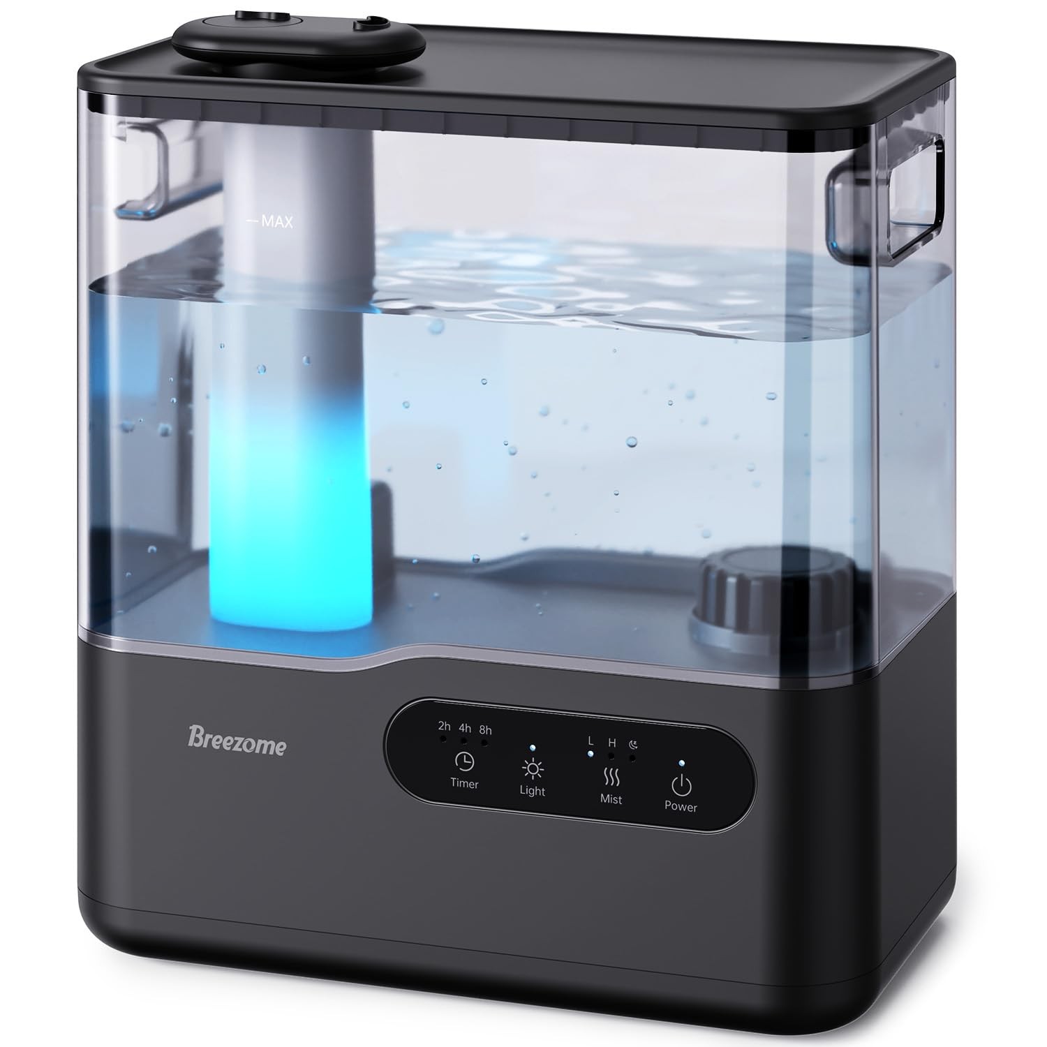 BREEZOME 5L Humidifiers for Bedroom Large Room, 36H Top Fill Cool Mist Humidifie