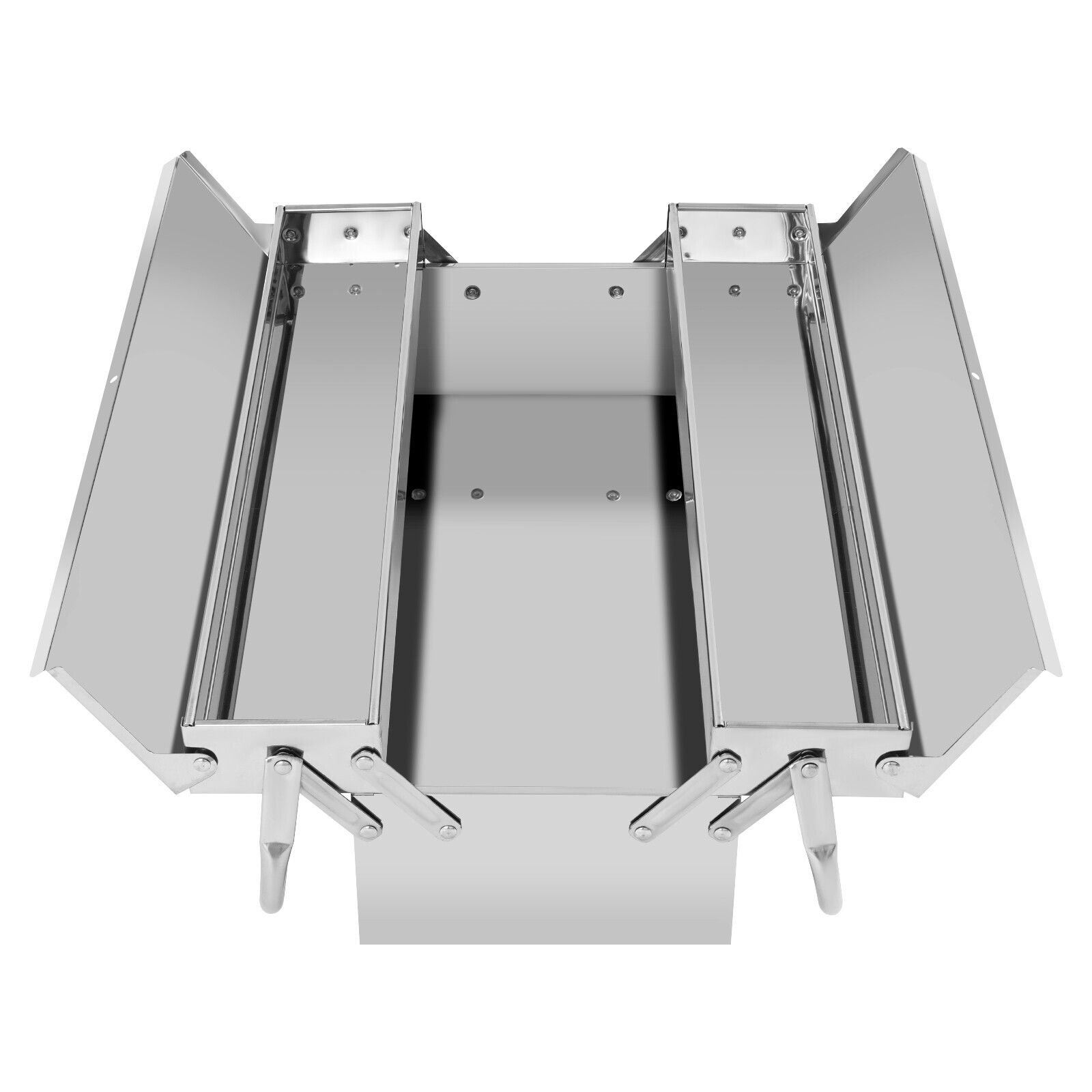 Tool Storage Box, Folding Tool Box, 2-Layer Multi-Function Tool Organizer