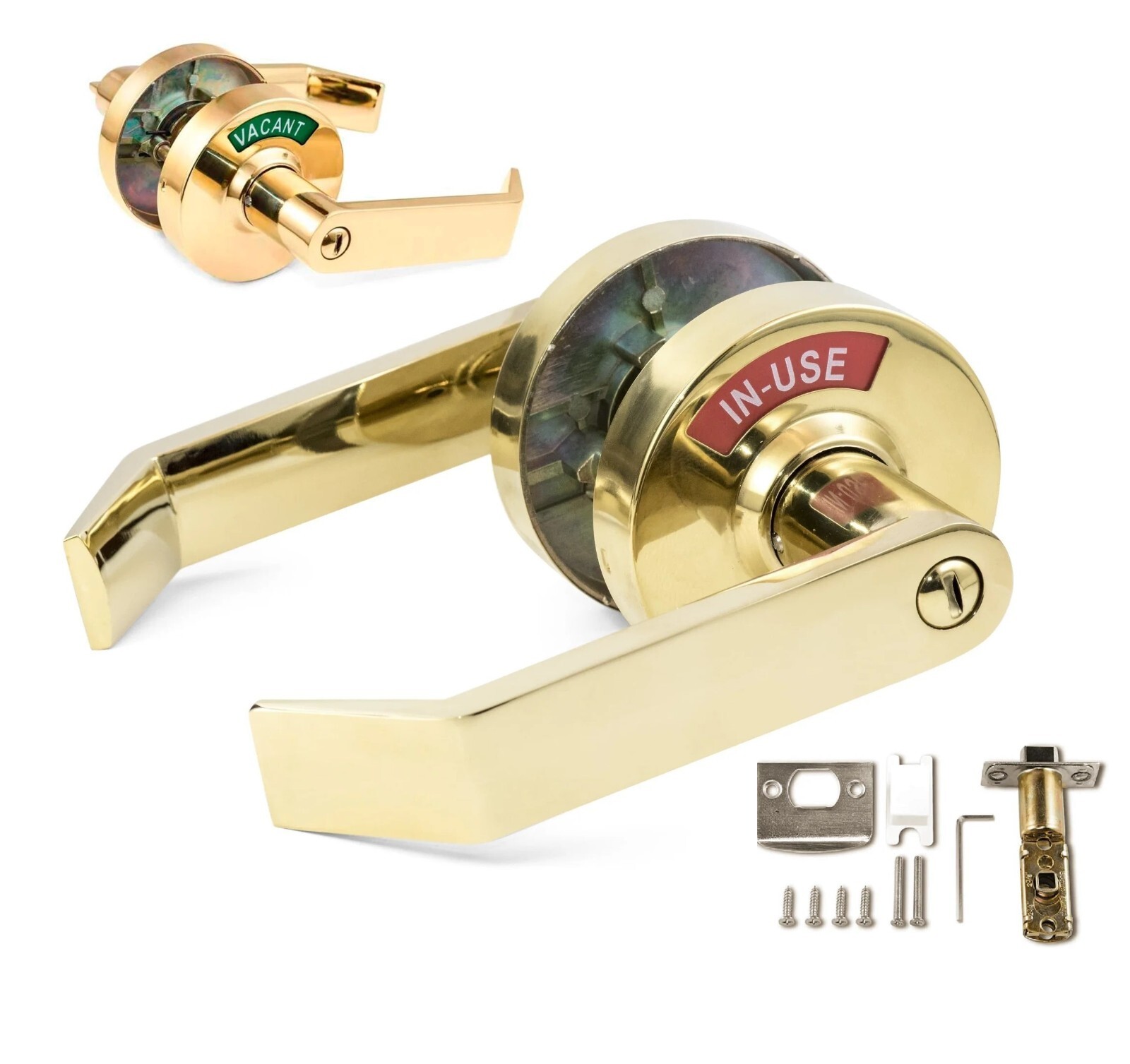 VIZILOK Privacy Indicator Lock and Lever  (IN-USE/Vacant) Indicator Reversible