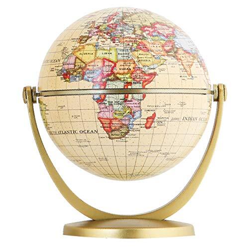 Mini Antique Globe 4-inch / 10 cm - Swivels in All Directions Educational, De...