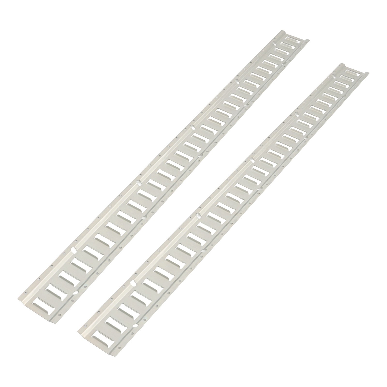 E Track Tie Down Rail Kit Silver Galvanized Carbon Steel Replacement Durable
