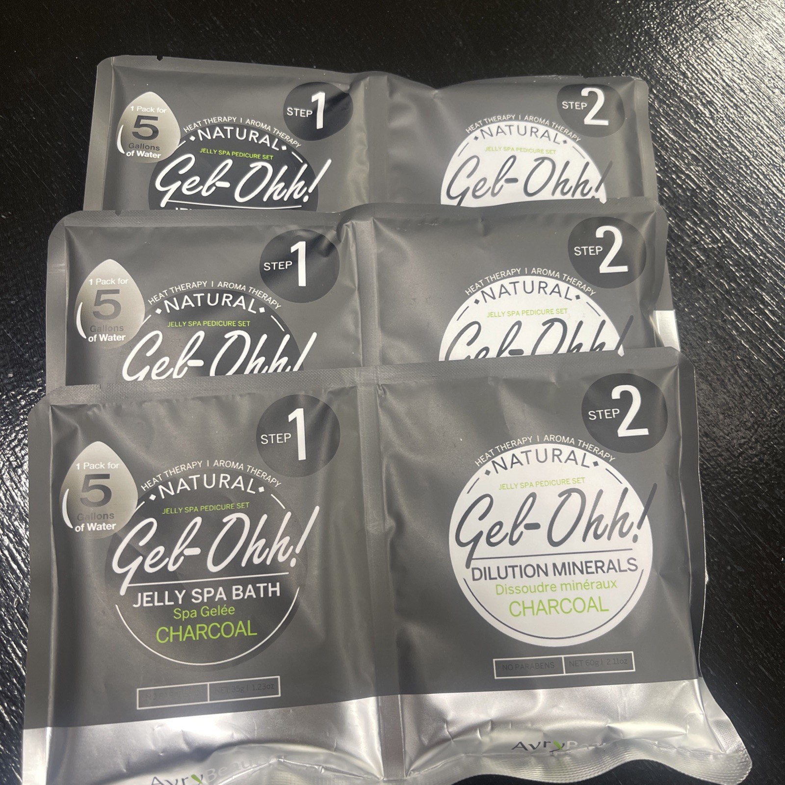 Gel-Ohh Jelly Spa - Charcoal, 1 Ct. (Pack of 3)