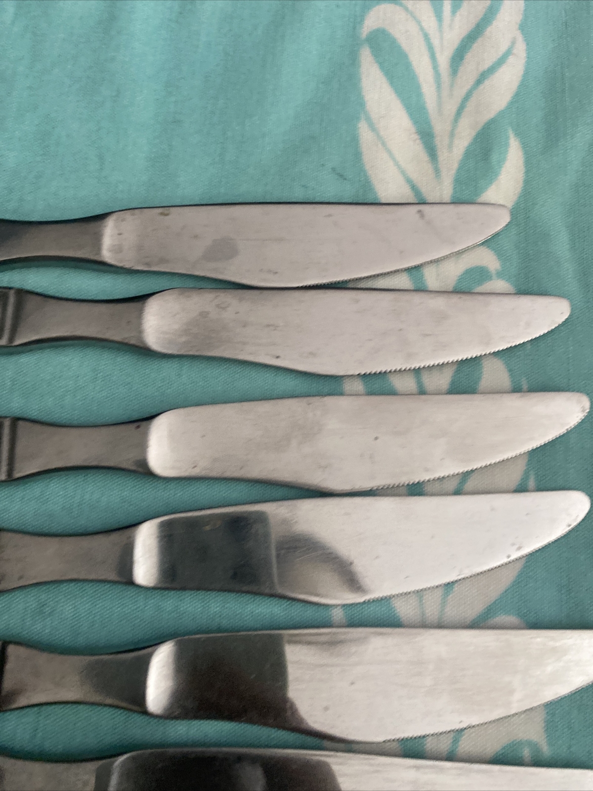 6 MONTEREY ~ Riviera Stainless Japan Dinner Knives Flatware