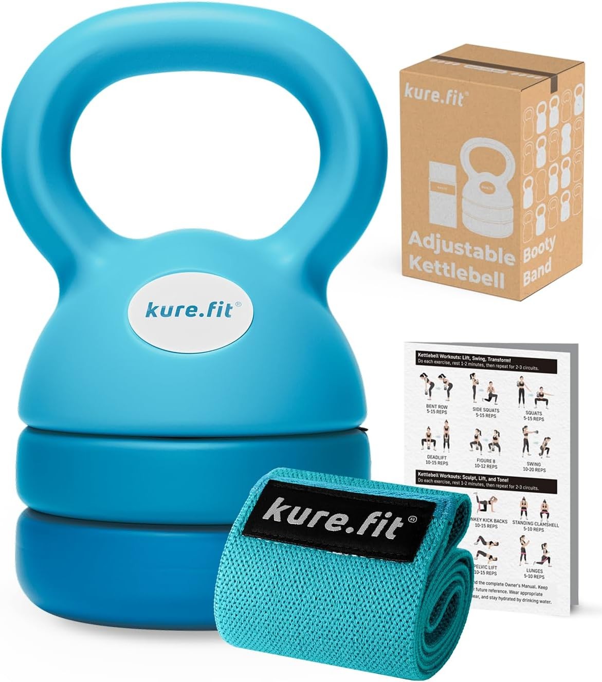 Adjustable Kettlebell 5 lb 12 lb Kettlebell Weights Set Home Gym Full-Body