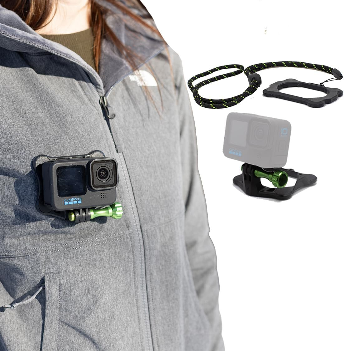 Magnetic Action Camera Chest Mount for Gopro & DJI Osmo Action