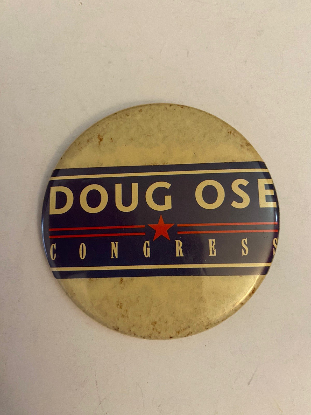 Doug Ose Congress Pin Back Button P2