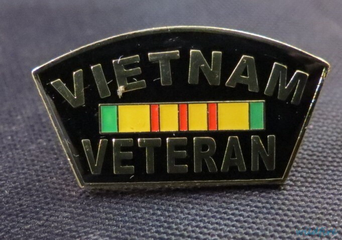 WHOLESALE LOT OF 12 VIETNAM VETERAN WAR GOLD PINS tie tack lapel rocker Pow Nam