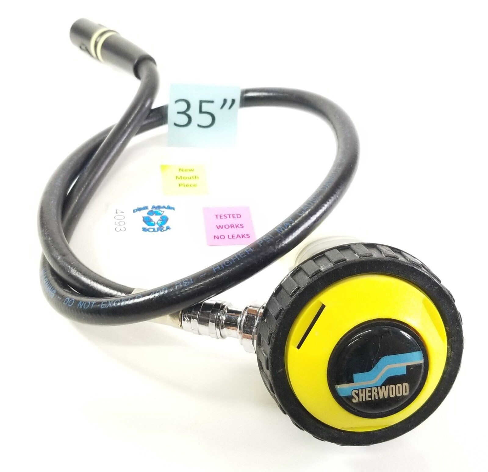 Sherwood Magnum Octopus Octo 2nd Second Stage Scuba Diving Regulator 35" hose