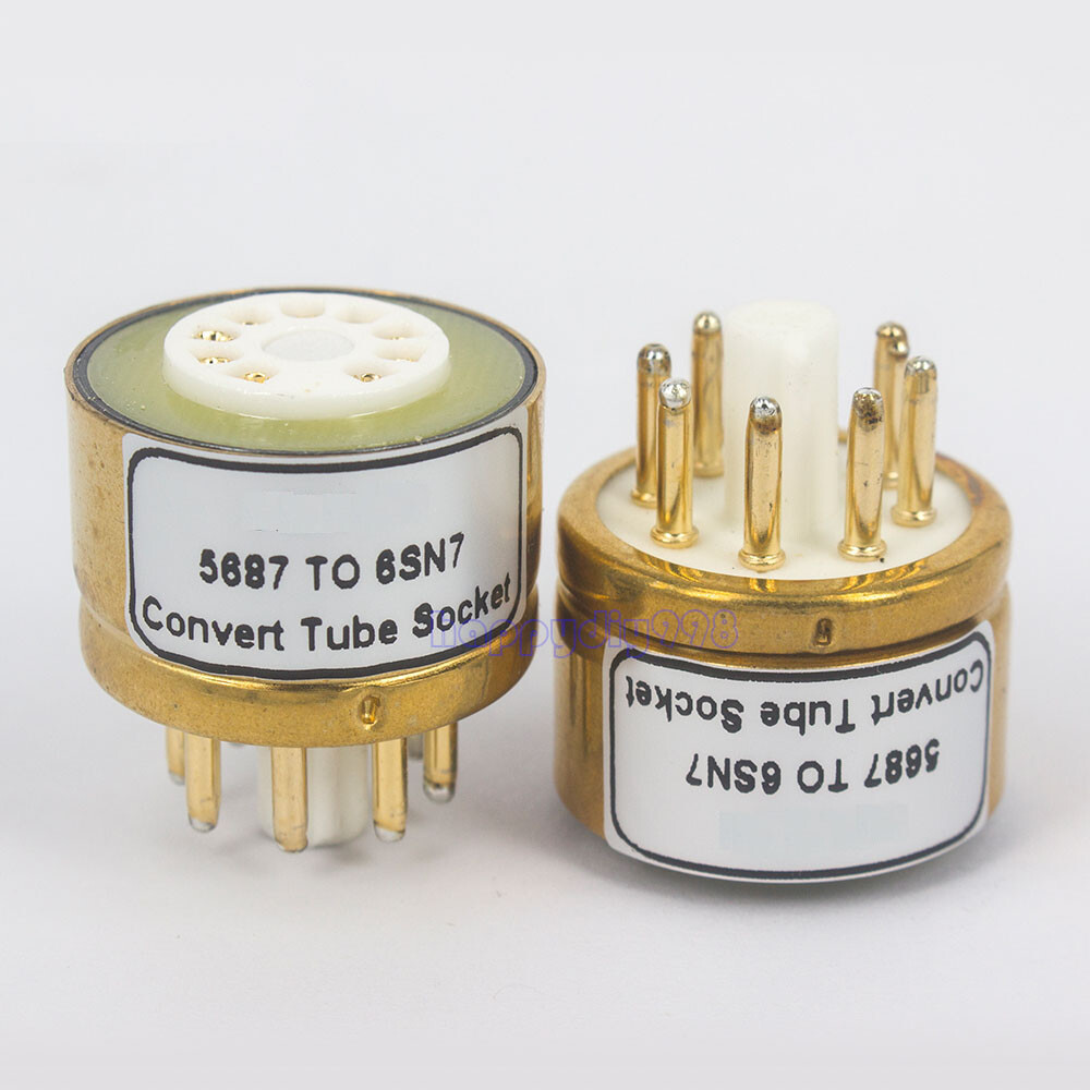 1PC 5687 to 6SN7  Audio Vacuum Tube Socket Converter Adapter