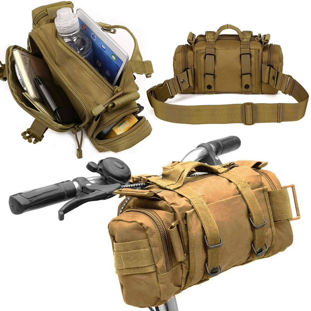 Bike Basket Bag Large Capacity Bike Handlebar Bag Detachable Bicycle Frame Pouch