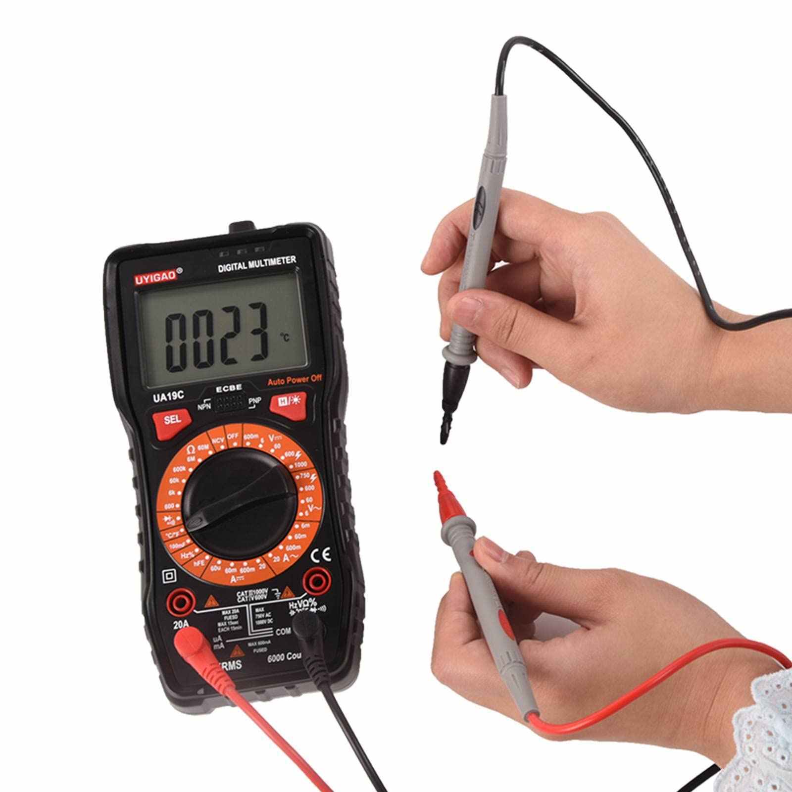 Digital Multimeter AC/DC Current Voltage Autorange TRMS Amp Ohm Meter 6000Counts