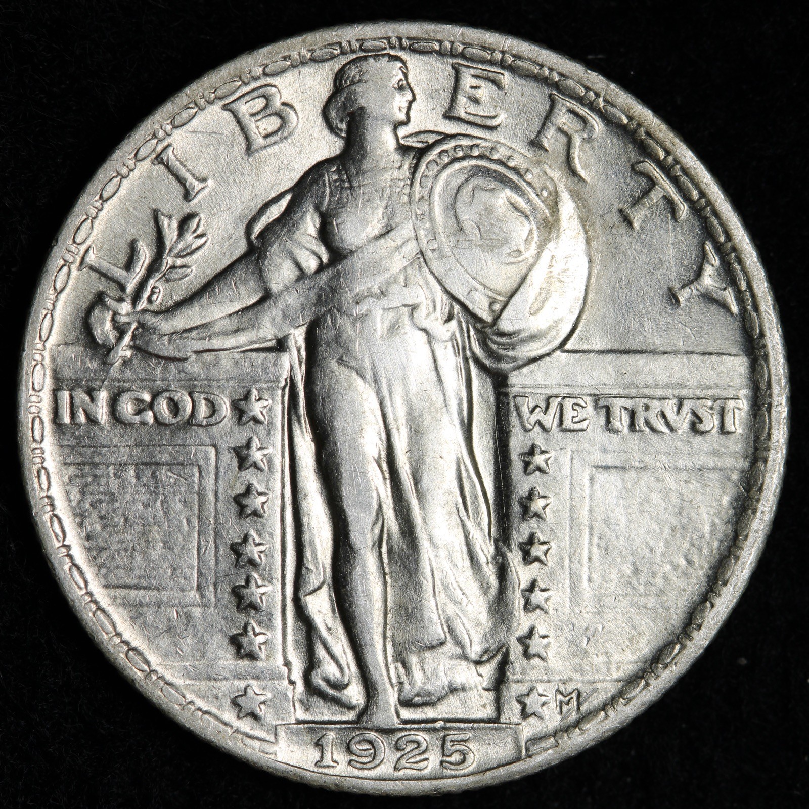 1925 Standing Liberty Silver Quarter UNC *UNCIRCULATED* MS E295 AZLM