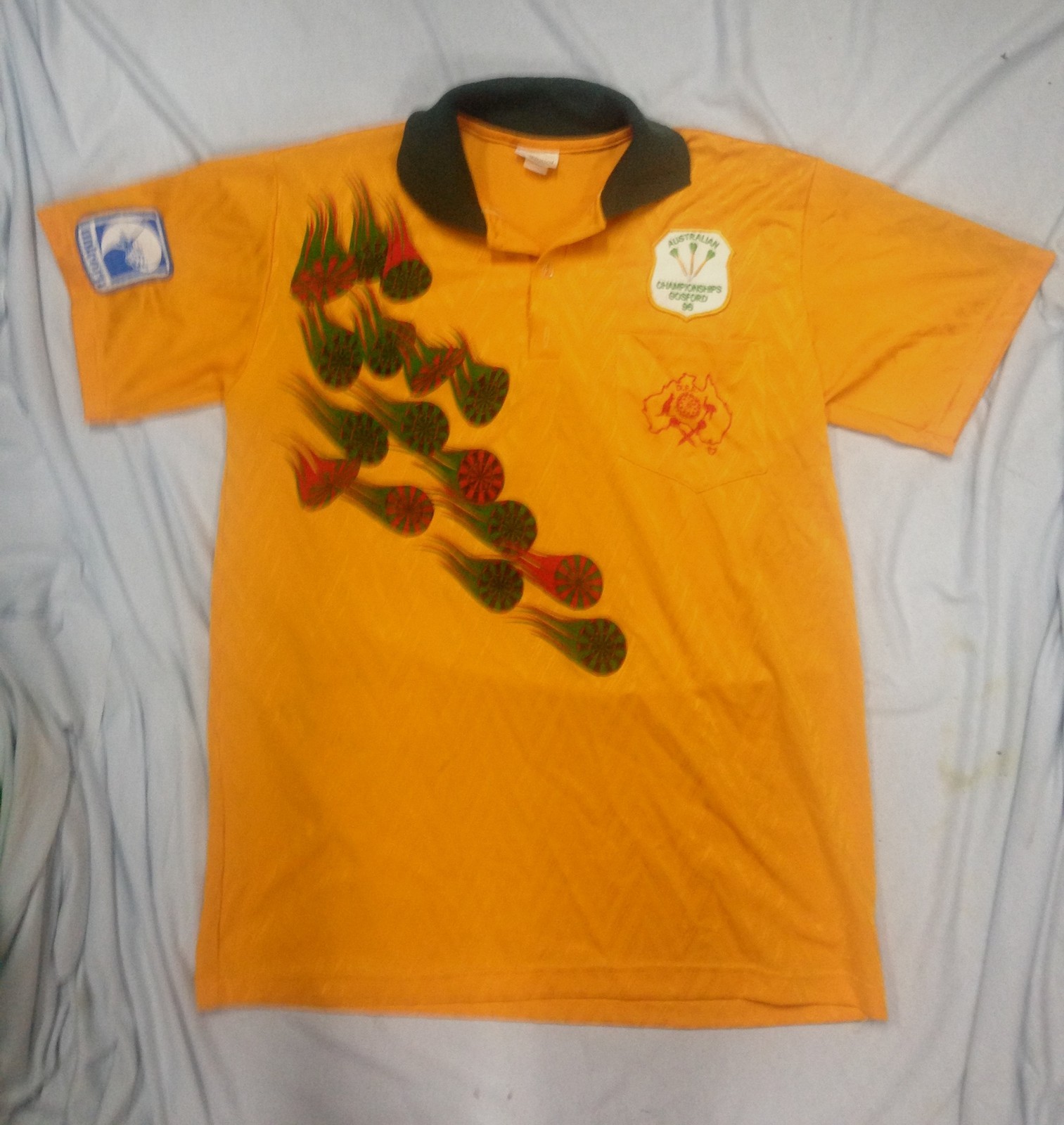 #MM1.  1996  AUSTRALIAN DARTS CHAMPIONSHIP SHIRT AT GOSFORD NSW