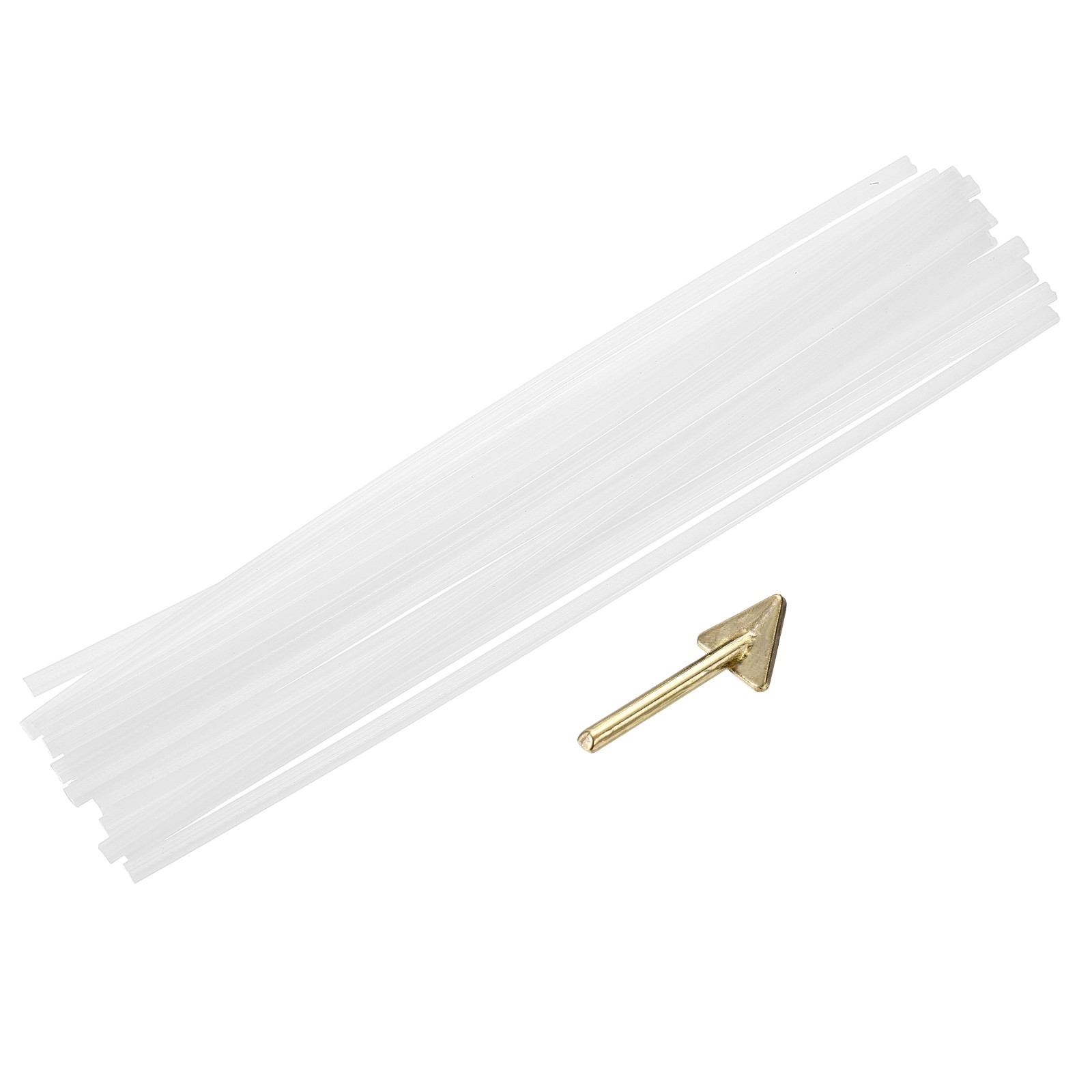 20 Pcs White Plastic Welding Rods 5mm x 250mm PE Strip(0.2inch x 10inch)