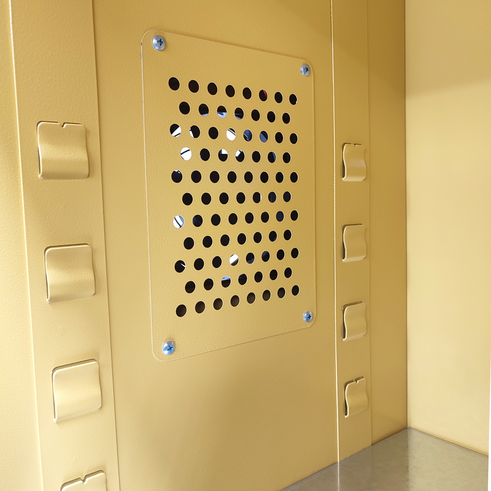 Fireproof Safety Explosion-Proof Box Mobile Battery Charging Cabinet w Socket