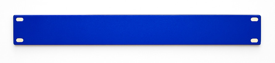 Custom Candy Blue 1U Rack Panel – Solid Steel Cover for 19” Mount Gear