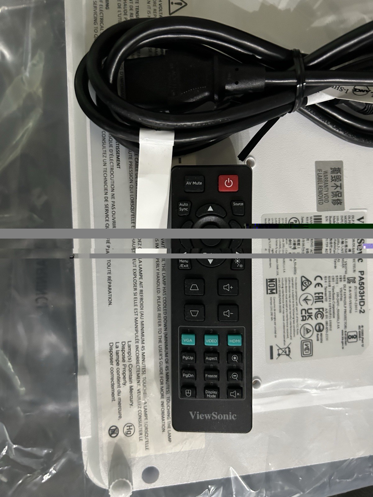 Viewsonic PA503HD-2 Project Never Used no box