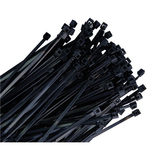 5-PACK Wire Tie 7in. Black 100/bag 50lb Tensile KTI78070-5 Brand New!