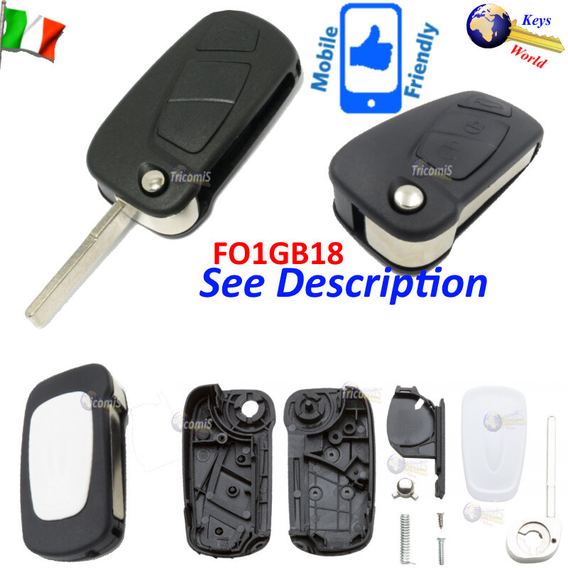 Key Blank Shell Case Cover FO1GB18 FlipBlade SIP22 3Buttons FORD KA