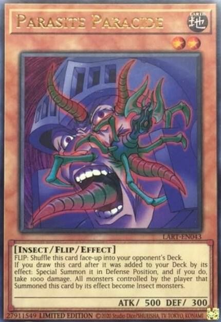 Parasite Paracide Limited Ultra Rare The Lost Art Promotion LART-EN043 NM