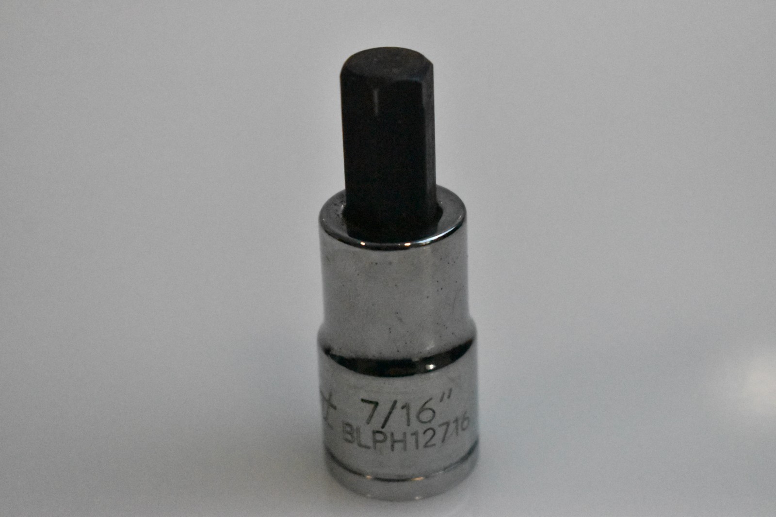 Blue Point Tools BLPH12716 7/16" SAE Hex Bit Socket Driver 1/2" Drive Chrome