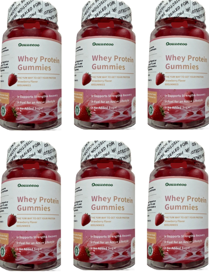 2PK OOUUEEOO Whey Protein Gummies 2g Whey Protein Essential Amino 60ct EACH 3/27
