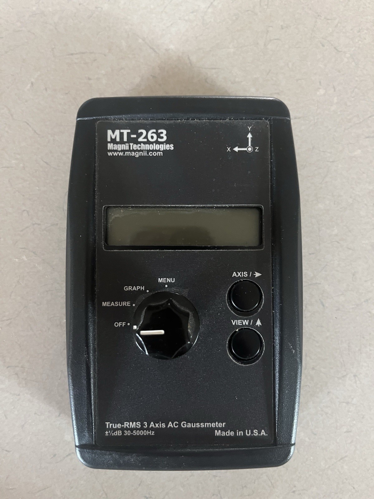 Magnii Technologies DSP-263 True-RMS 3-axis AC Gaussmeter