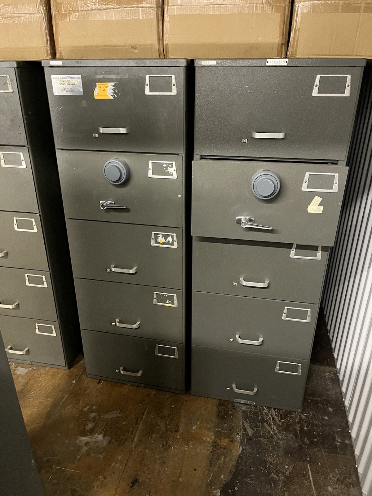 one 5 drawer Mosler Heavy Duty GSA 5-Drawer Safe /digital combo LOCAL PICKUP