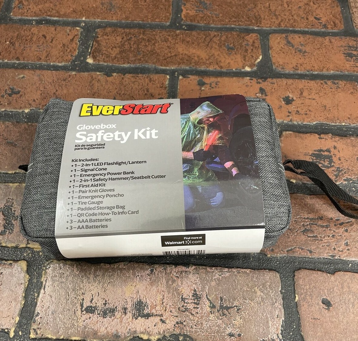 EverStart Roadside Safety Kit Multi Functional Roadside Emergency Kit Glovebox