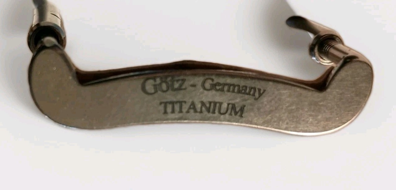 New Gotz Germany Violin Chinrest Screws Set Barrels Titanium = Lightweight 27mm