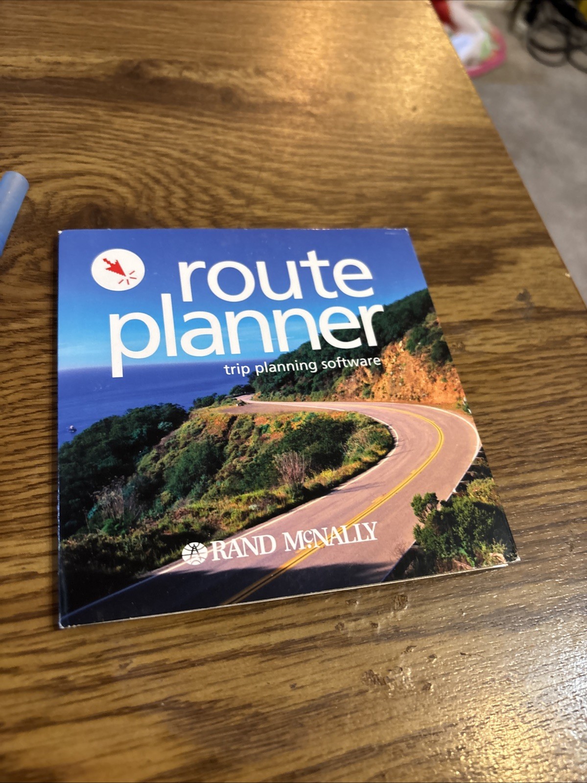 Rand McNally Route Planner Trip Planner Windows CD Rom Software