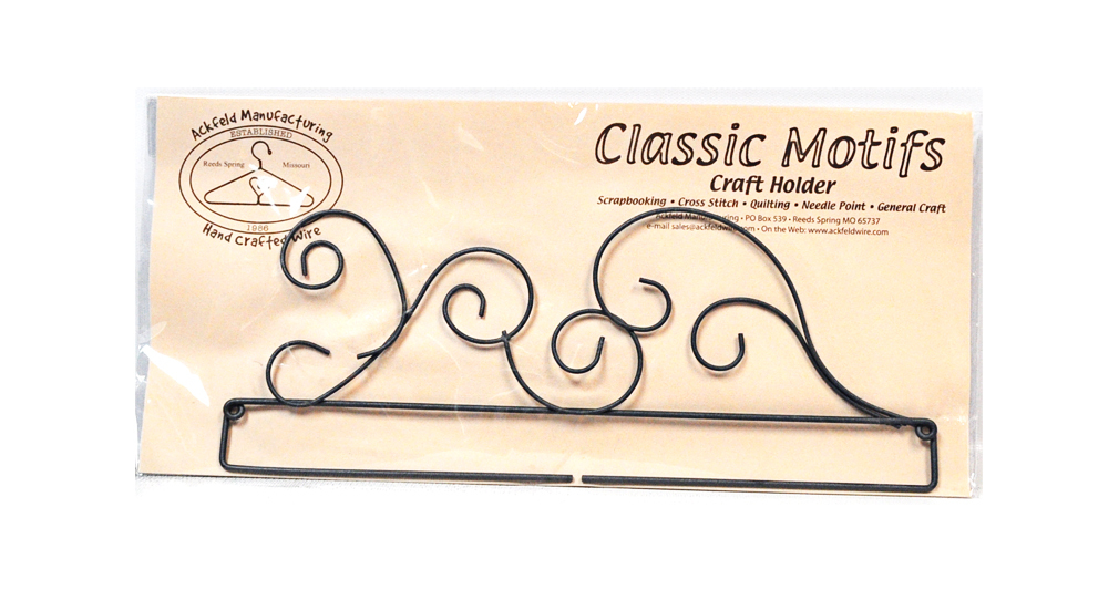 Classic Motifs Curl 12 Inch Split Bottom Craft Holder
